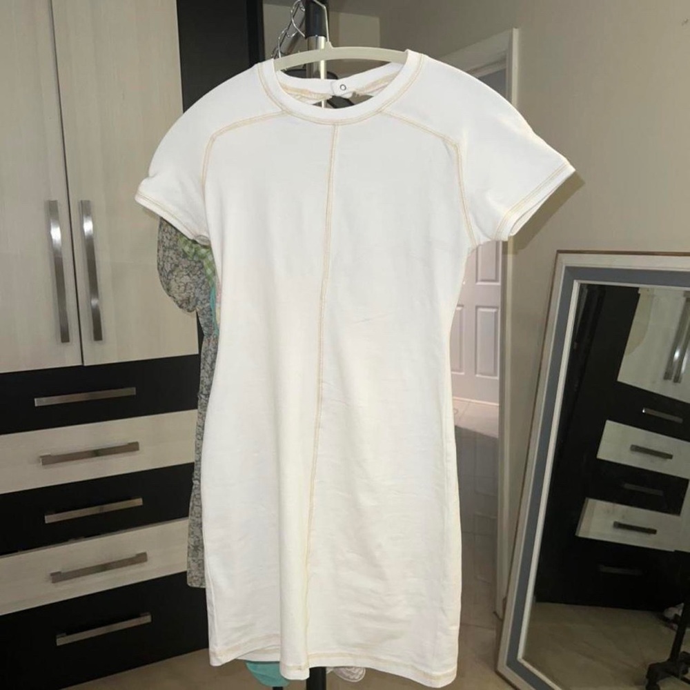 Urban Outfitters Out From Under RIta Open Back Mini Dress in Ivory Size Xsmall🤍